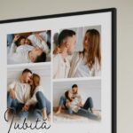 tablou personalizat "definiția iubitei" cadou romantic cu 4 poze și portret în cuvinte