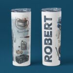 termos personalizat pentru mecanic "atelierul auto" cadou unic cu nume