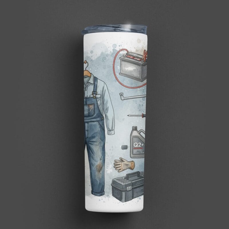 termos personalizat pentru mecanic "atelierul auto" cadou unic cu nume