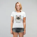tricou personalizat cu pisici "portret felin" alege rasa și adaugă numele pisicii tale