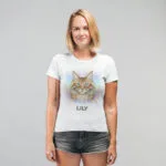 tricou personalizat cu pisici "portret felin" alege rasa și adaugă numele pisicii tale