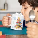 cană personalizată "patrula de crăciun" cadou magic cu paw patrol și nume