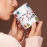 cană personalizată "un cadou de Îmbrățișat" colaj cu 8 poze pentru familie