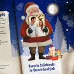 ciocolată personalizată "darul dulce al moșului" cu poză și urare de crăciun