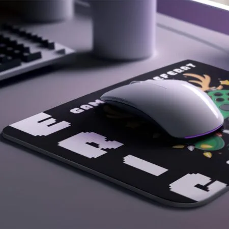 mousepad "gamerul preferat al moșului" cadou de crăciun personalizat cu nume