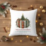 pernă personalizată de crăciun pentru Învățătoare cadou "cartea cunoașterii"