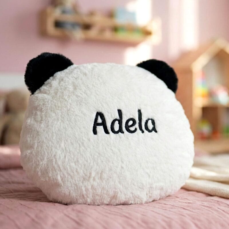 pernă plus "panda păzitorul viselor" (personalizată cu nume brodat)