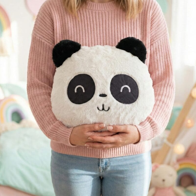 pernă plus "panda păzitorul viselor" (personalizată cu nume brodat)