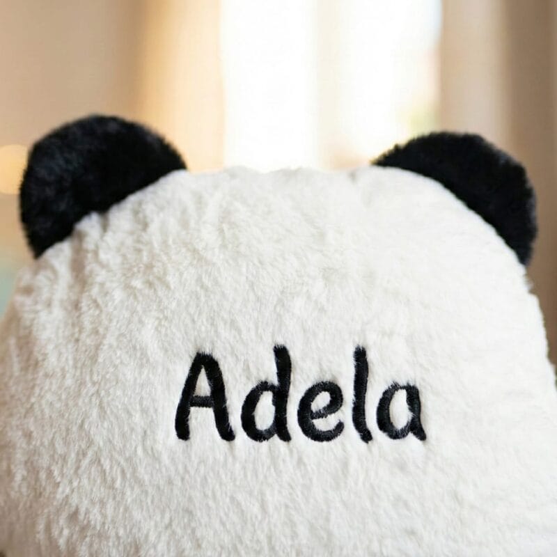 pernă plus "panda păzitorul viselor" (personalizată cu nume brodat)