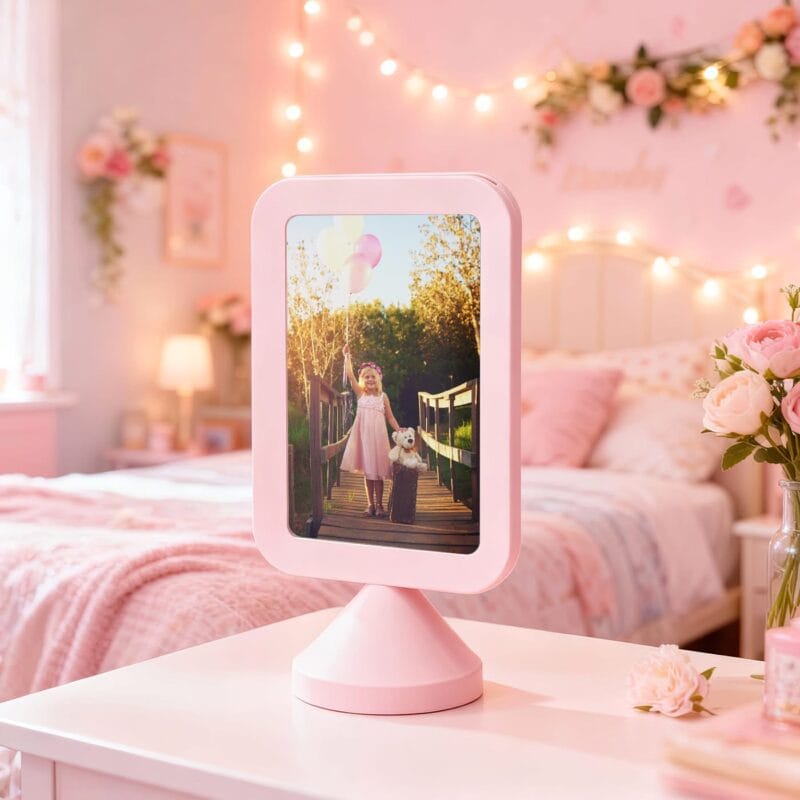 ramă foto personalizată "poveste cu două fețe" cadou cu 2 poze, față verso