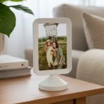 ramă foto personalizată "poveste cu două fețe" cadou cu 2 poze, față verso