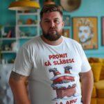 tricou amuzant de crăciun "promit că slăbesc... la anu'"