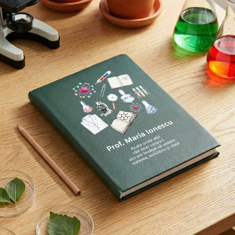 agendă personalizată profesoară biologie "Știința vieții" (nedatată, a5)