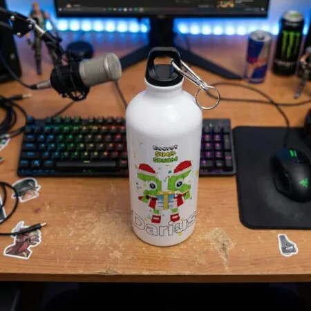 bidon apă personalizat "brainrot 25 (roblox)" numele copilului & personaj pixelat