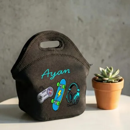 set complet prânz copii "eco smart" geantă personalizată, caserolă & sticlă inox, tacâmuri