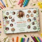 placă ardezie personalizată "grupa fluturașilor" colaj foto copii & educatoare