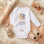 body personalizat bebe "vise pufoase" alege animăluțul & nume