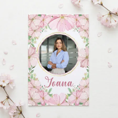 felicitare premium 8 martie "femeie puternică" personalizată cu poză, nume & mesaj