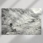 tablou canvas "artă atemporală" transformă poza în schiță creion (efect grafic premium)