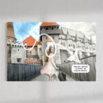 tablou canvas "artă atemporală" transformă poza în schiță creion (efect grafic premium)