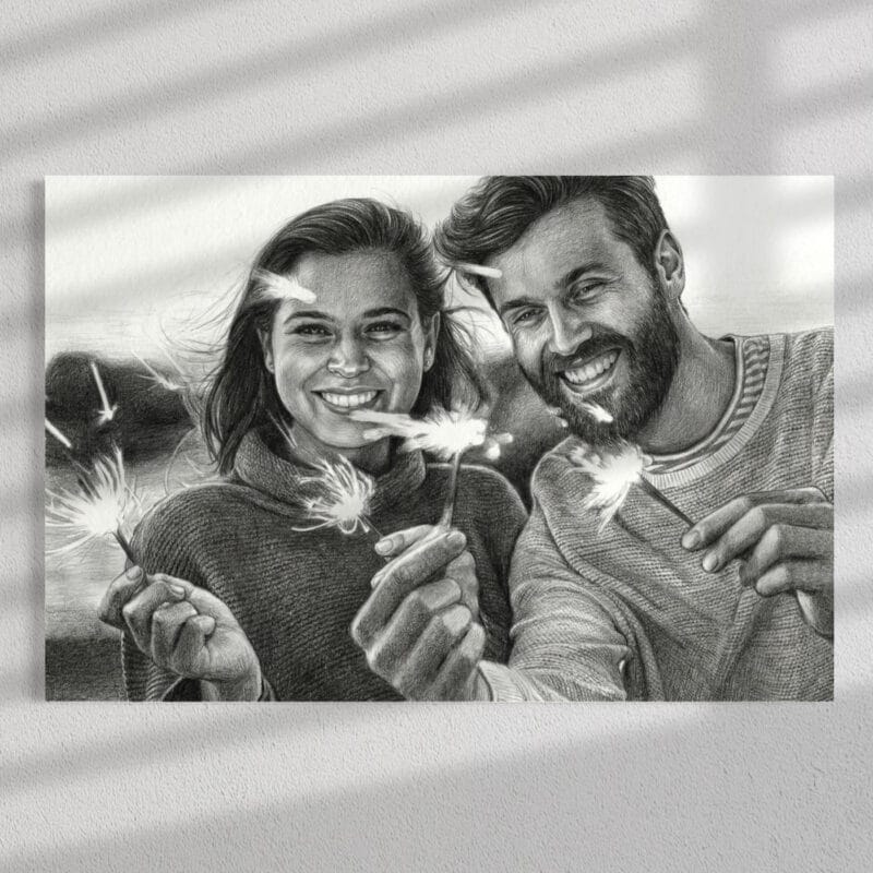 tablou canvas "artă atemporală" transformă poza în schiță creion (efect grafic premium)