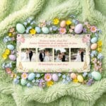 placă de ardezie personalizată de paște pentru fini – 4 poze și urare