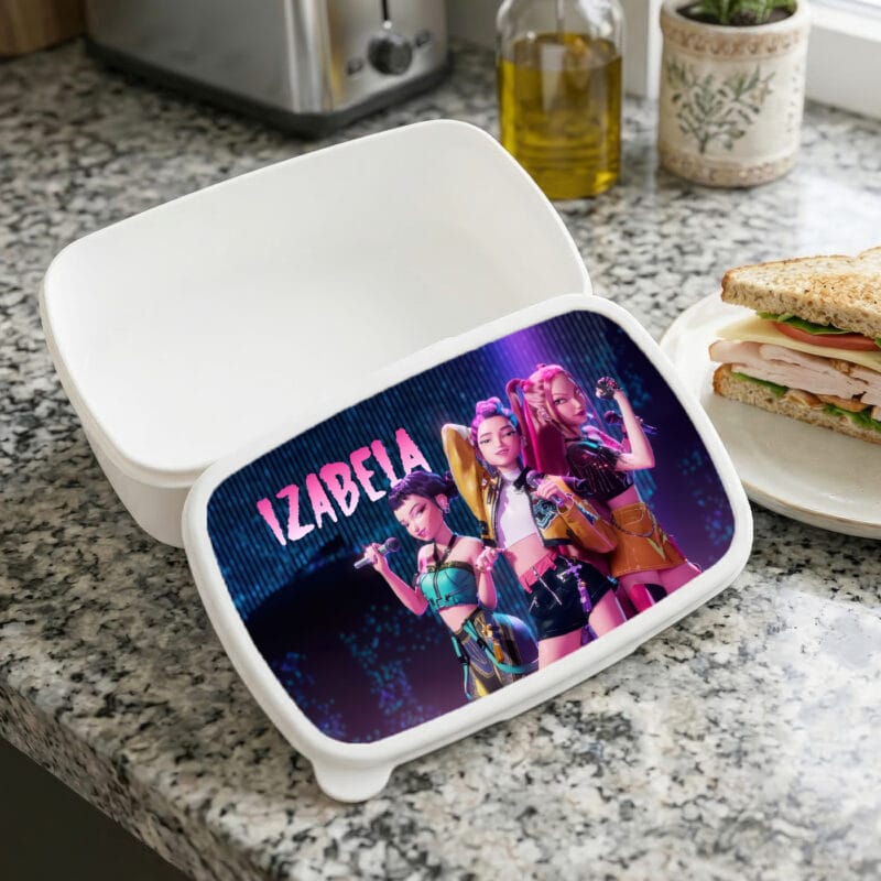 caserolă personalizată fete cu nume și huntrix prânz cool la Școală