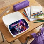 caserolă personalizată fete cu nume și huntrix prânz cool la Școală