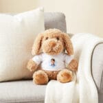 jucărie de pluș personalizată – cățeluș adorabil cu fotografie