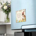 magnet de frigider personalizat de paște „iepurașul sfios”
