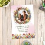 magnet frigider "grădina cunoașterii" cadou educatoare/Învățătoare (poză & poezie)