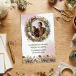 magnet frigider "grădina cunoașterii" cadou educatoare/Învățătoare (poză & poezie)