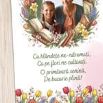 magnet frigider "grădina cunoașterii" cadou educatoare/Învățătoare (poză & poezie)