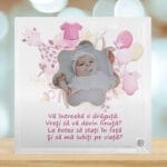 placă foto sticlă „vreți să fiți nașii mei?” – cerere nași fetiță cu poză și mesaj placă foto sticlă „vreți să fiți nașii mei?” – cerere nași fetiță cu poză și mesaj