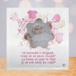 placă foto sticlă „vreți să fiți nașii mei?” – cerere nași fetiță cu poză și mesaj placă foto sticlă „vreți să fiți nașii mei?” – cerere nași fetiță cu poză și mesaj