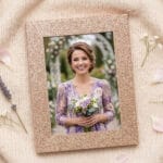 ramă foto personalizată "sclipirea amintirilor" design glitter elegant