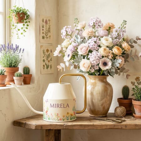 stropitoare decorativă personalizată cu nume – magie florală