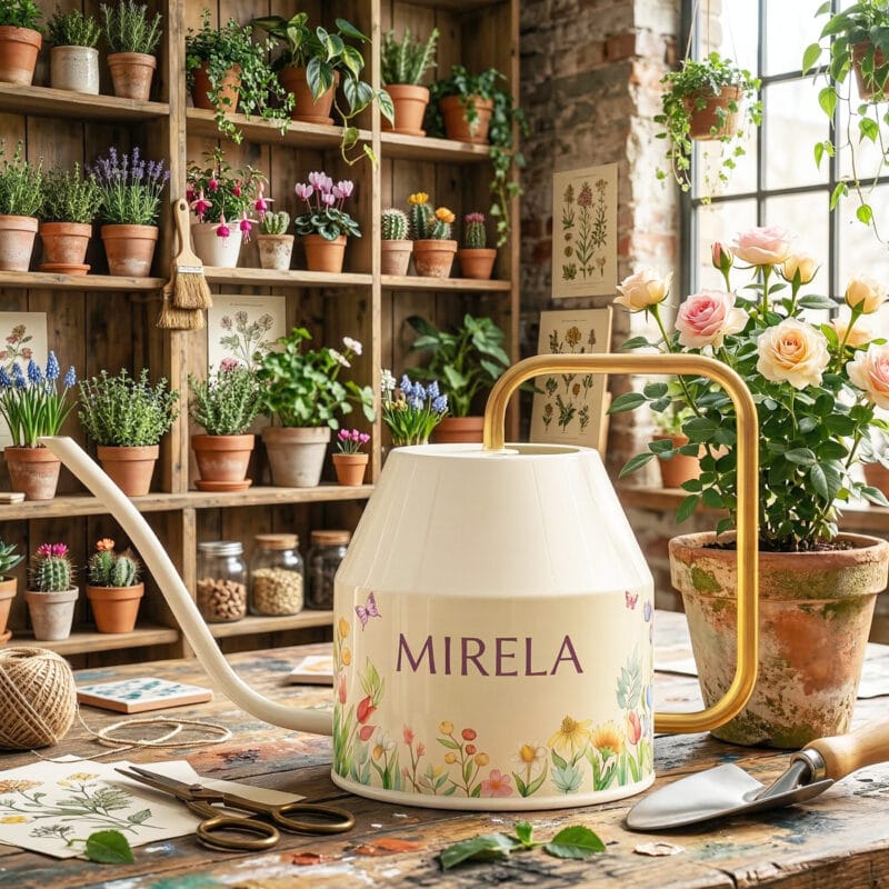 stropitoare decorativă personalizată cu nume – magie florală