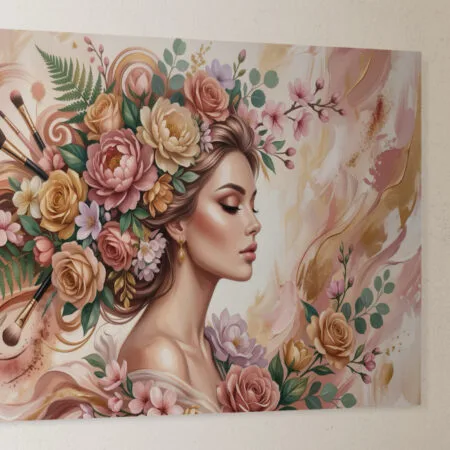 tablou canvas panoramic "zeița frumuseții" decor elegant salon Înfrumusețare / makeup studio