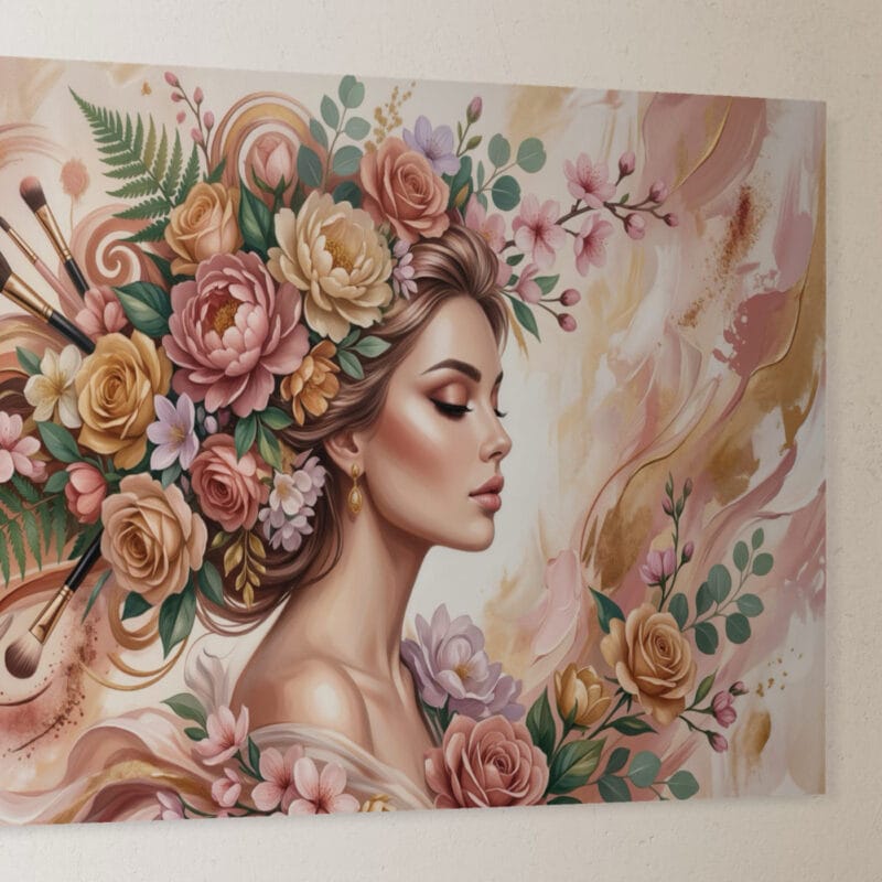 tablou canvas panoramic "zeița frumuseții" decor elegant salon Înfrumusețare / makeup studio