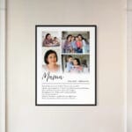 tablou personalizat cu ramă „definiția mamei” – colaj 4 poze și text emoționant tablou personalizat cu ramă „definiția mamei” – colaj 4 poze și text emoționant