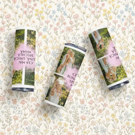 termos cu pai personalizat „cea mai bună mamă” – 4 poze și mesaj de suflet