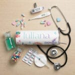 termos cu pai personalizat pentru asistente – anatomie florală și nume