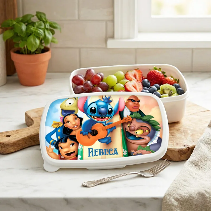 caserolă personalizată lilo și stitch cu nume