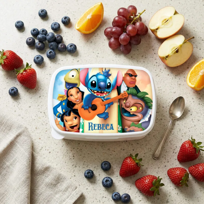 caserolă personalizată lilo și stitch cu nume