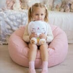 iepuraș de pluș personalizat "somn ușor" mișcare de respirație, sunete liniștitoare & nume brodat