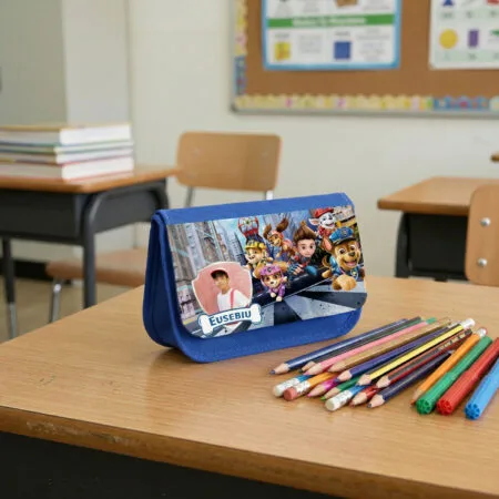 penar personalizat paw patrol cu poză și nume