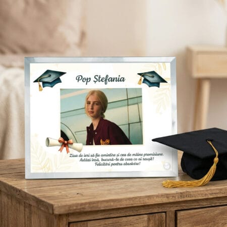 foto sticlă oglindă felicitări pentru absolvire!