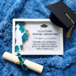 ramă foto 3d personalizată – felicitări pentru absolvire