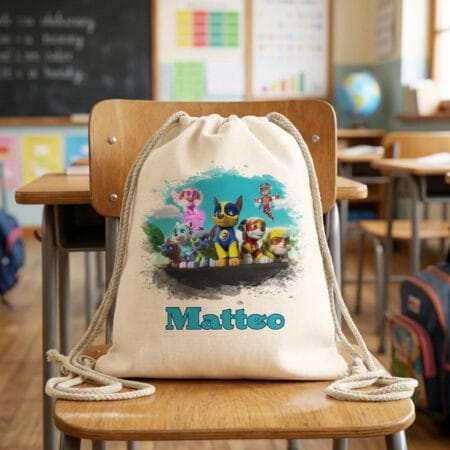 rucsac personalizat paw patrol cu nume